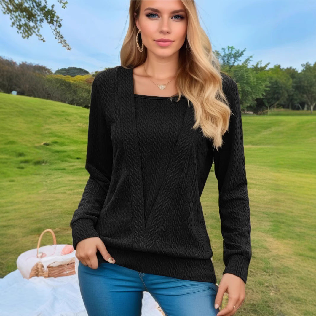Damen Pullover mit Zopfmuster Sovae