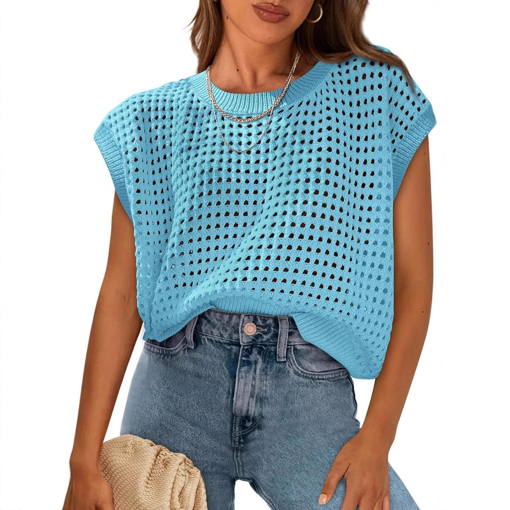 Damen luftiger Strickpullover Sovae