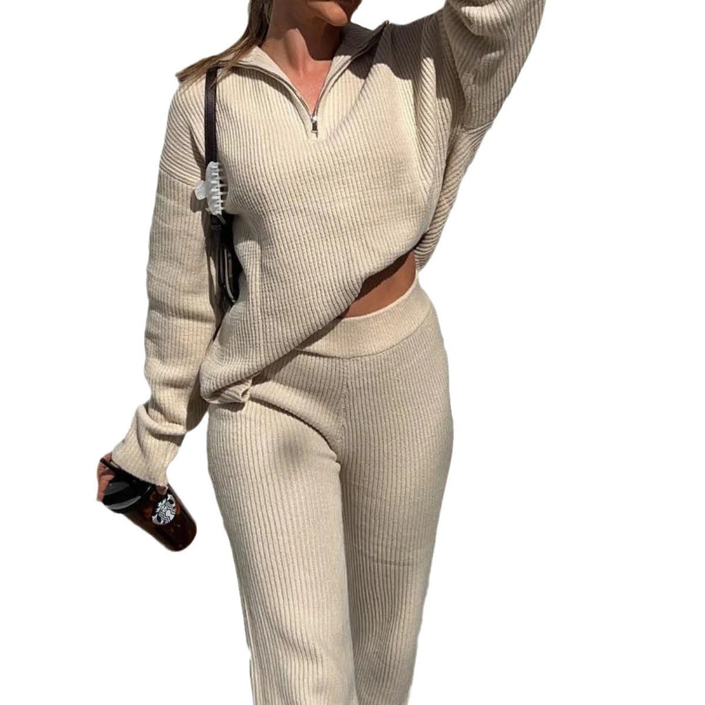 Damen Relaxed-Fit Pullover mit hohem Kragen Sovae