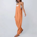 Damen lässiger Jumpsuit mit praktischen Taschen Sovae