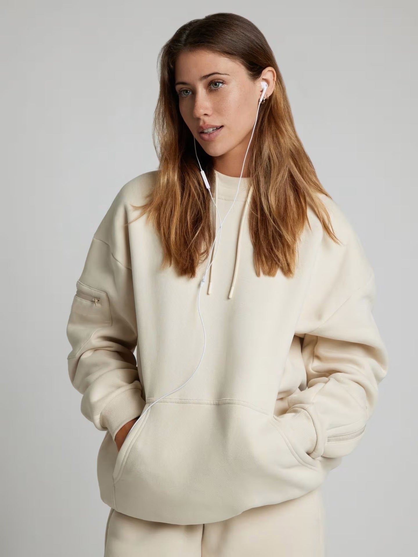 Damen Kapuzenpullover mit integrierter Schlafmaske Sovae