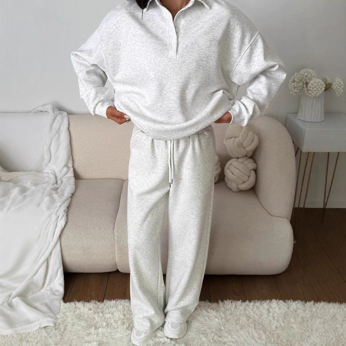 Damen Sportlicher Pullover mit weiten Hosen Sovae