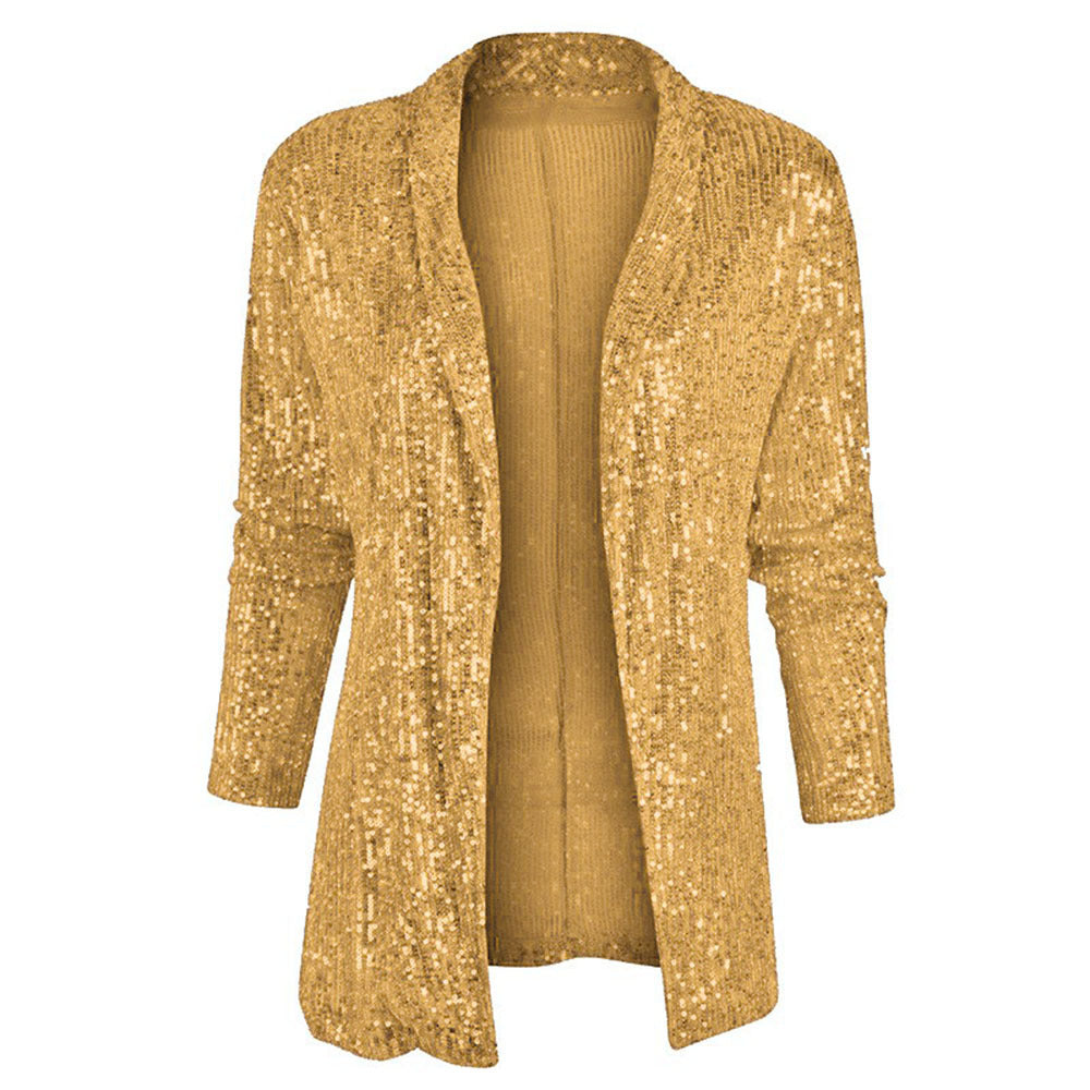 Damen Glitzernde Blazerjacke Sovae