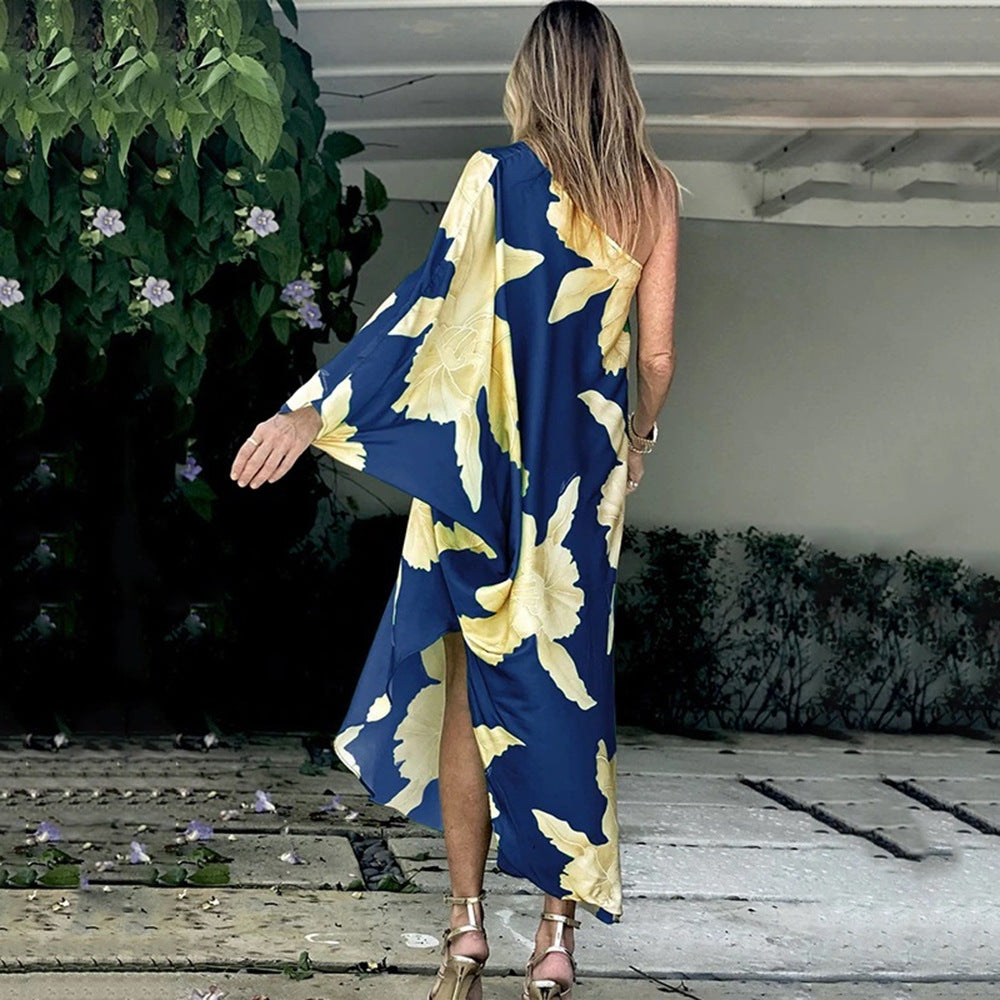 Damen Maxikleid im luftigen Bohostil mit floralem Muster Sovae