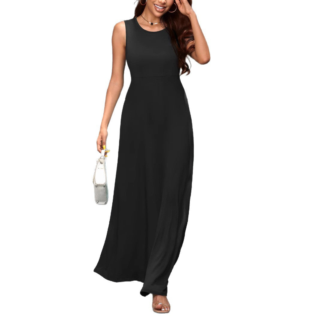 Damen schickes Maxikleid mit elegantem Schnitt Sovae