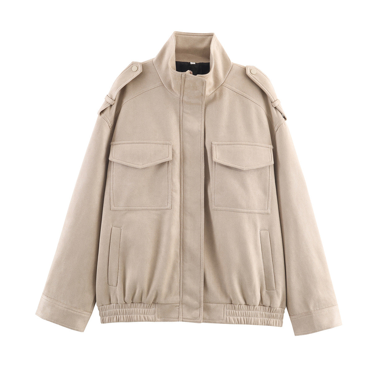 Damen Utility-Jacke mit Schulterklappen und praktischen Taschen Sovae