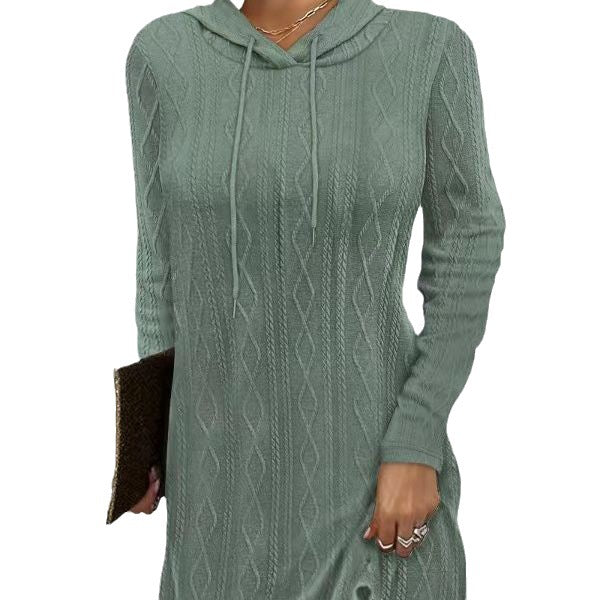 Damen Kapuzenkleid Sovae