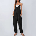 Damen lässiger Jumpsuit mit praktischen Taschen Sovae