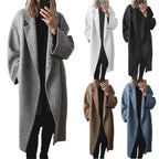 Damen Oversized Wollmantel Sovae