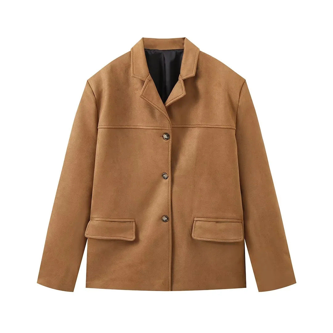 Damen Casual Blazerjacke aus hochwertigem Material Sovae