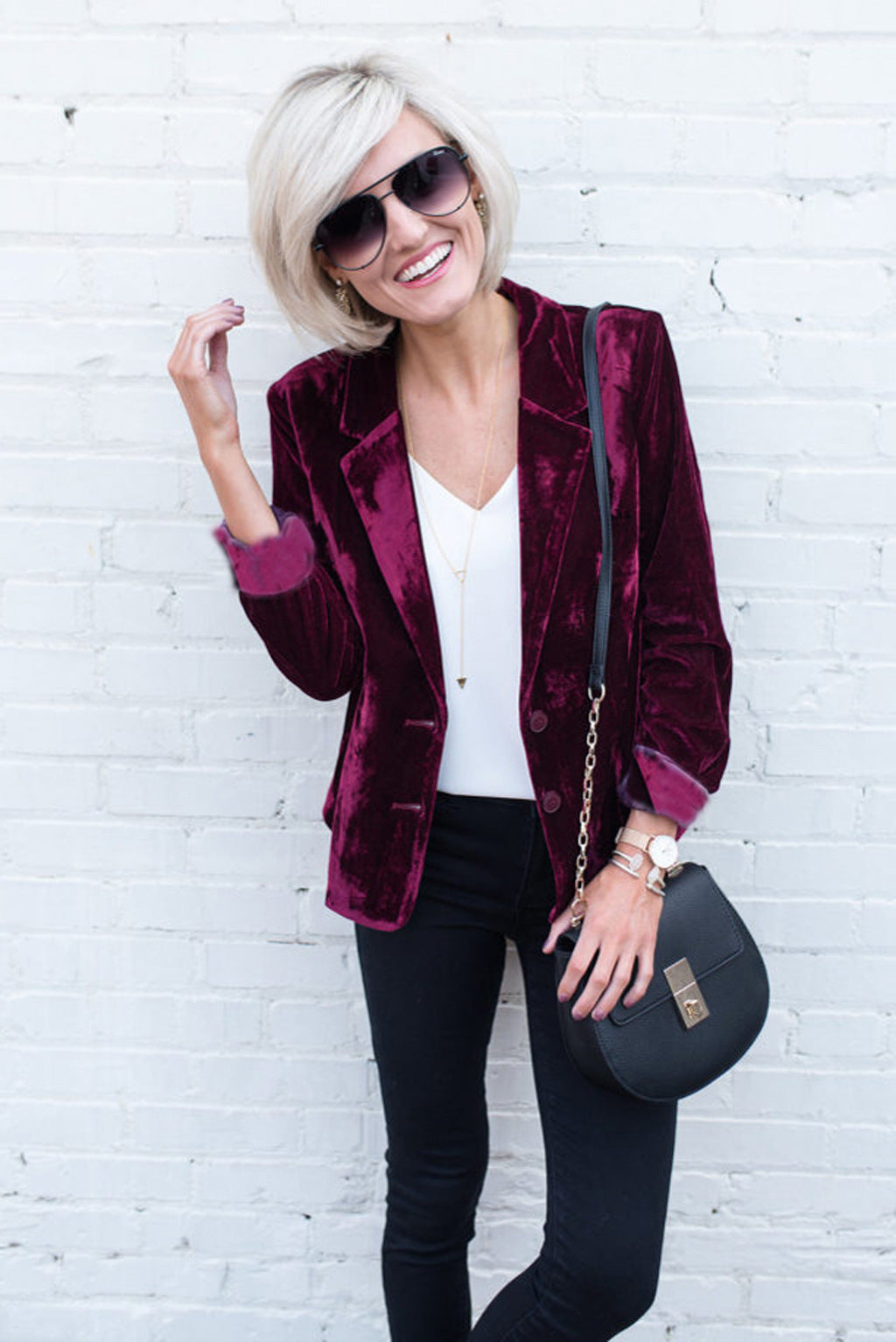 Damen Veloursblazer Sovae
