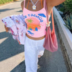 Damen Tank-Top mit kreativem Grafikdesign und lässigem Schnitt Sovae