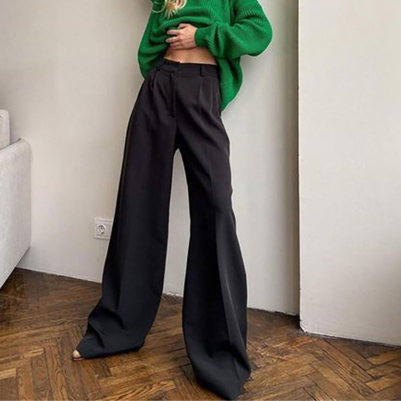 Damen Modische High-Waist Hosen Sovae