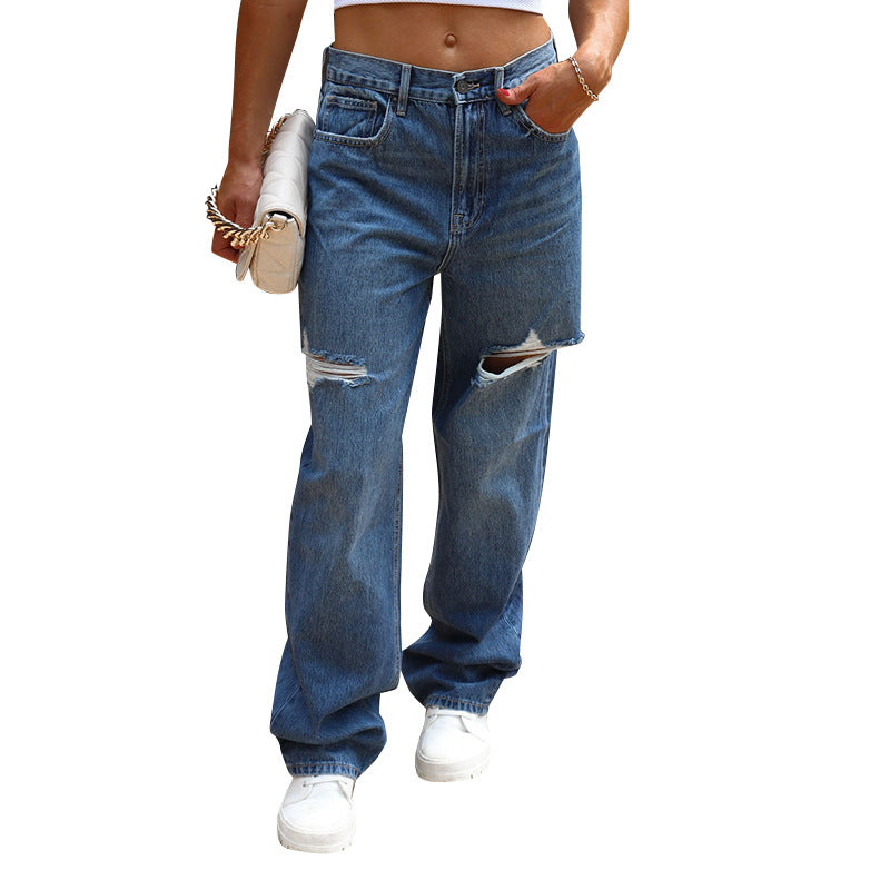 Damen weite Jeans Sovae