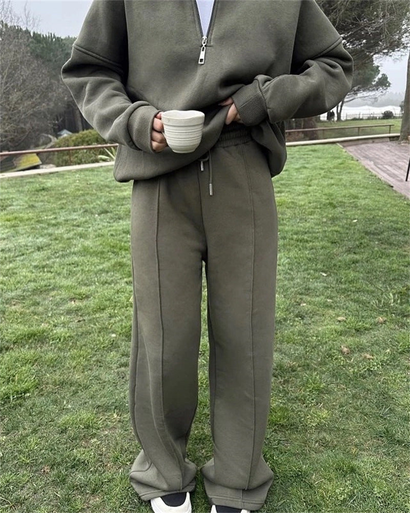 Damen Fleece-Anzug mit Reißverschluss Sovae