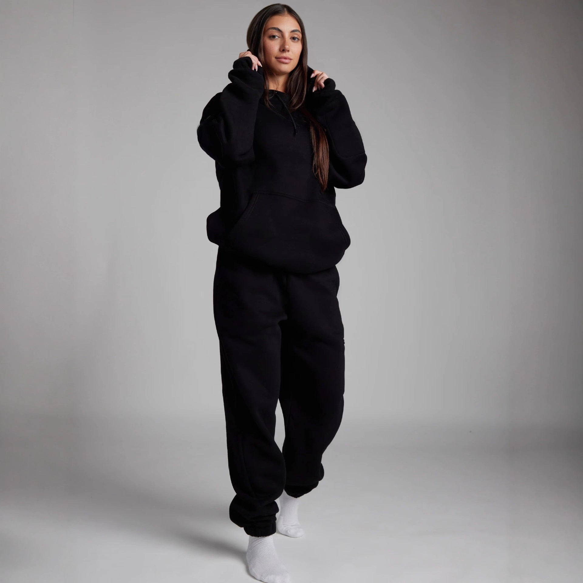 Damen Kapuzenpullover mit integrierter Schlafmaske Sovae