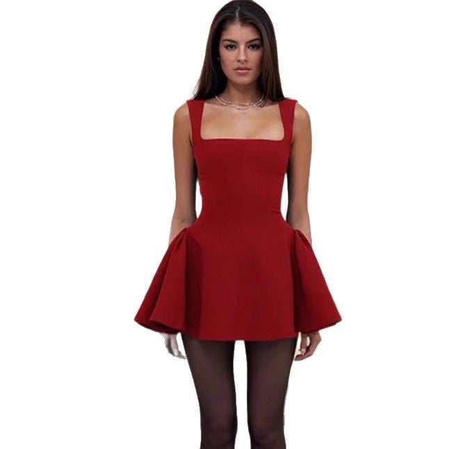 Damen Minikleid mit schmeichelndem A-Linien-Schnitt Sovae