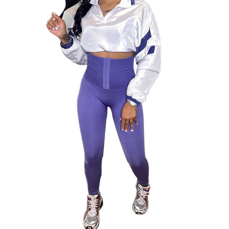 Damen High-Waist Leggings mit elastischer Passform Sovae