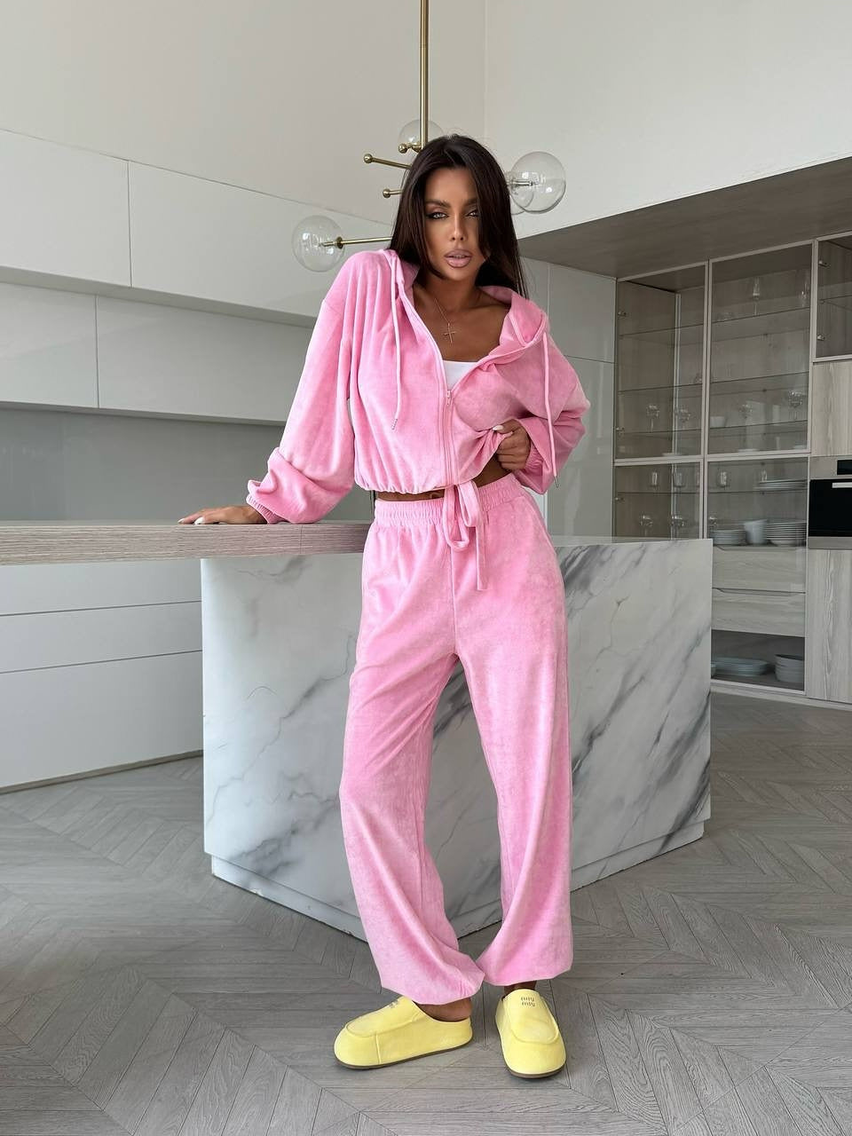 Damen Lounge-Set mit modischem Reißverschluss Sovae