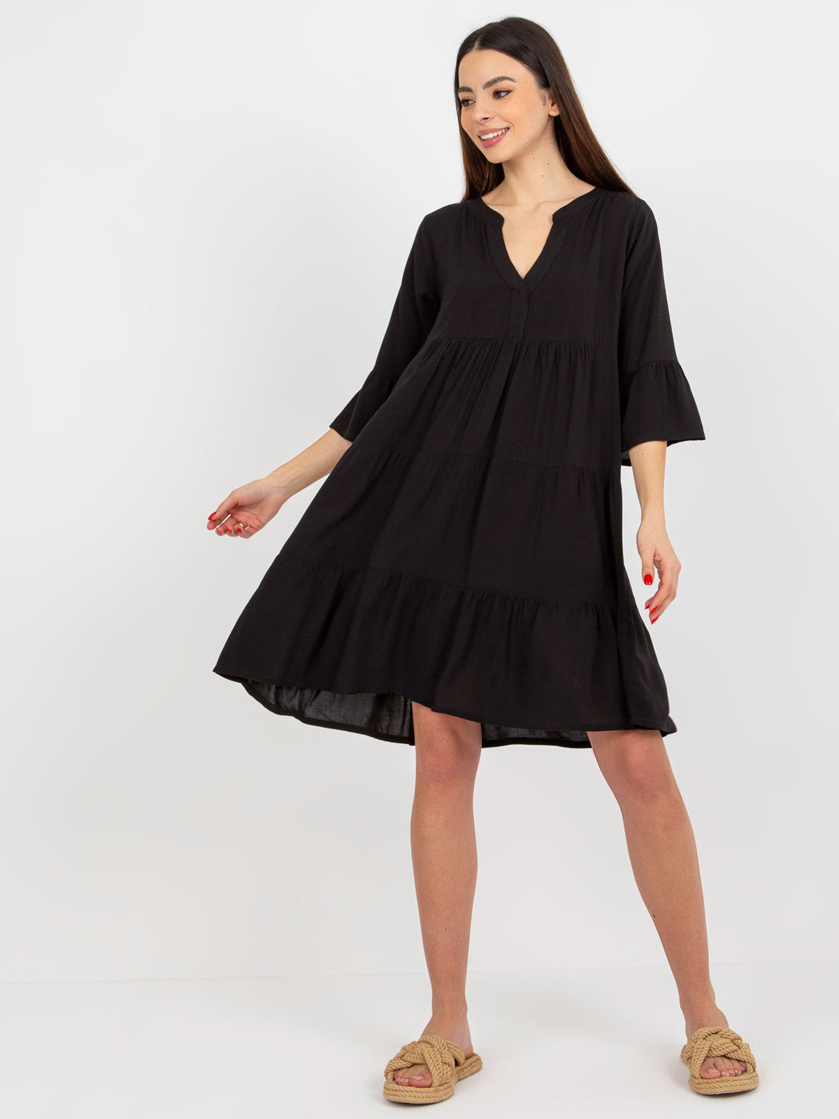 Damen Midi Kleid Sovae
