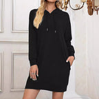 Damen Kapuzenkleid Sovae