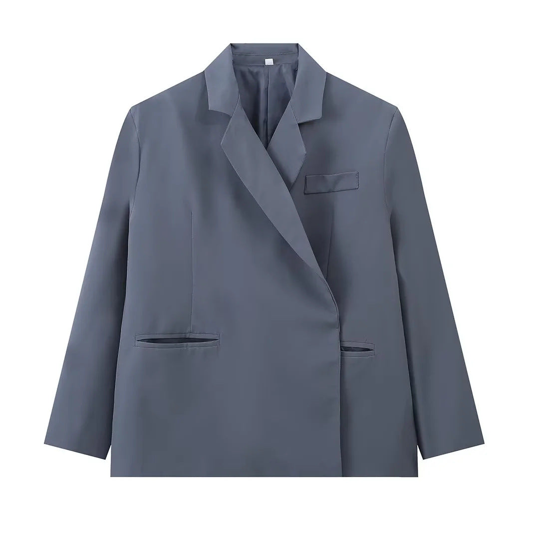 Damen elegante Blazerjacke im modernen Schnitt Sovae