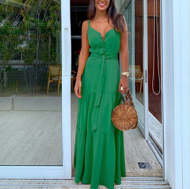 Damen Maxikleid Sovae