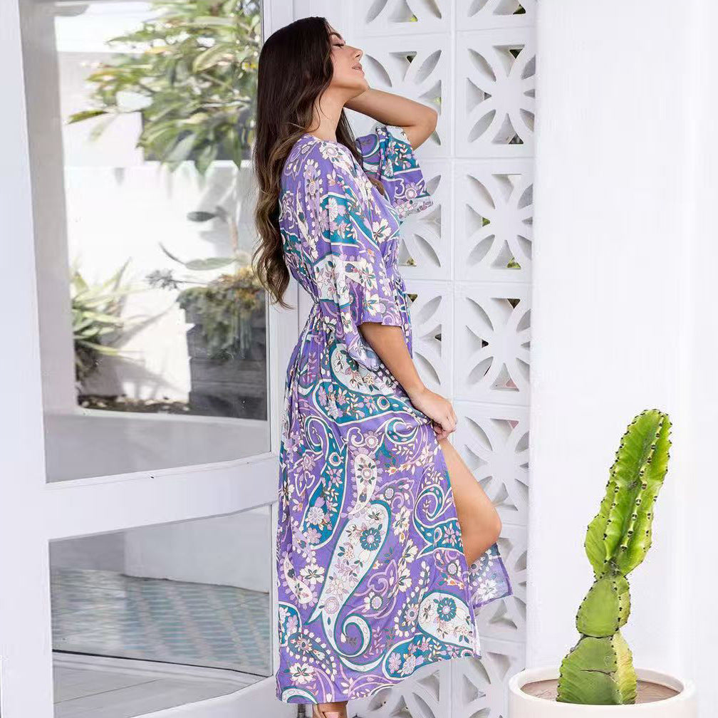 Damen Maxikleid Sovae
