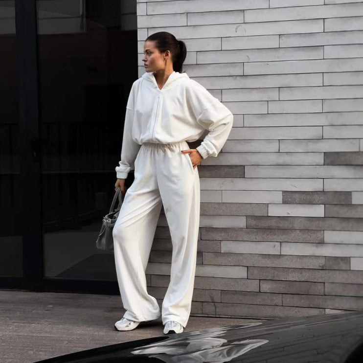 Damen Gemütlicher Fleece-Jumpsuit mit praktischen Taschen Sovae