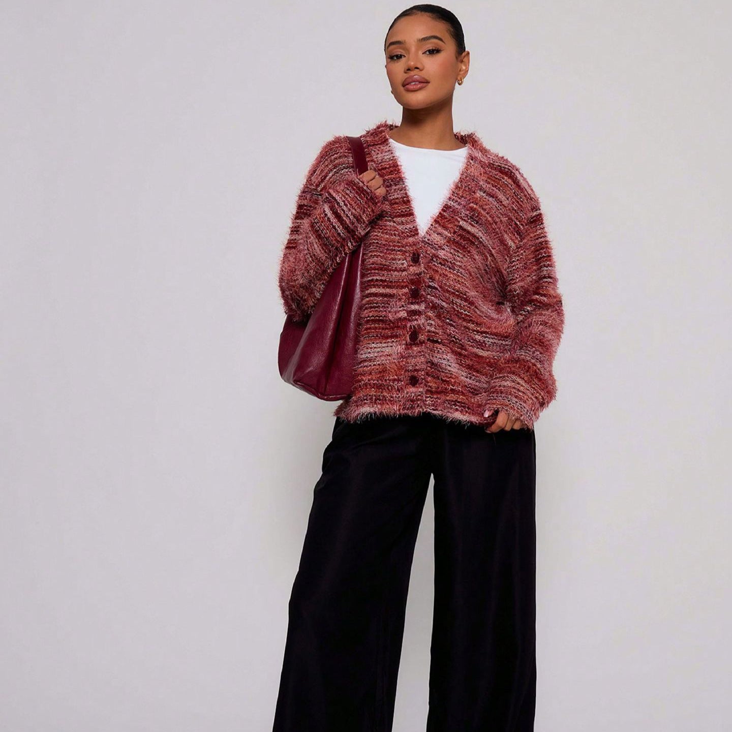 Damen Kuscheliger Strickcardigan Sovae