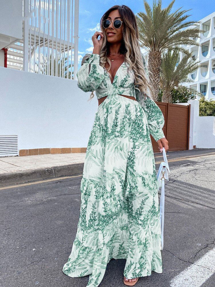 Damen Maxikleid Sovae