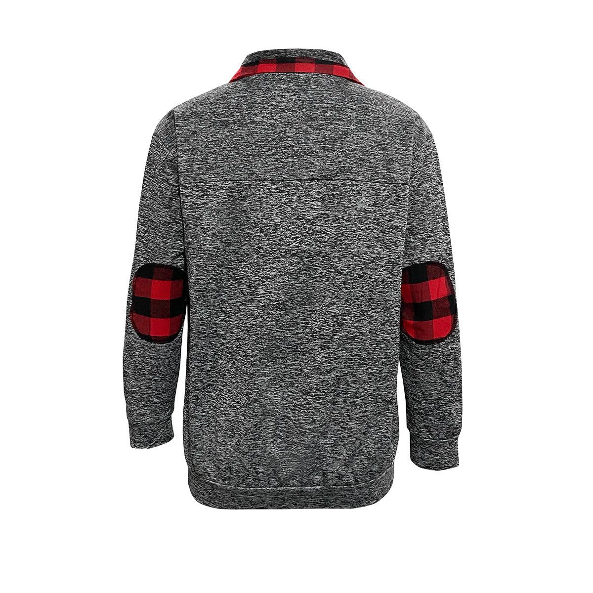 Damen Pullover mit Kragen und kariertem Detail Sovae