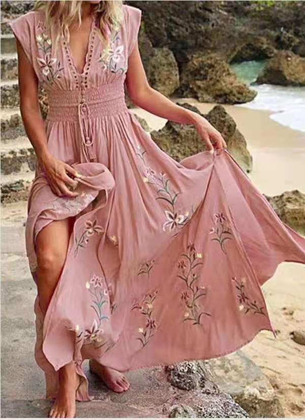 Damen Maxikleid Sovae