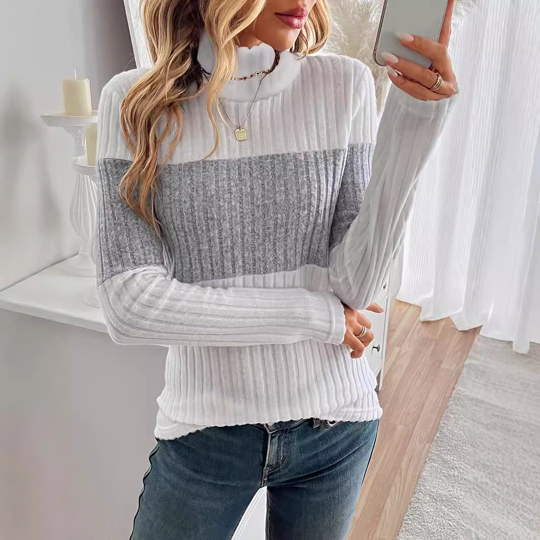Damen modischer Pullover mit strukturiertem Design Sovae