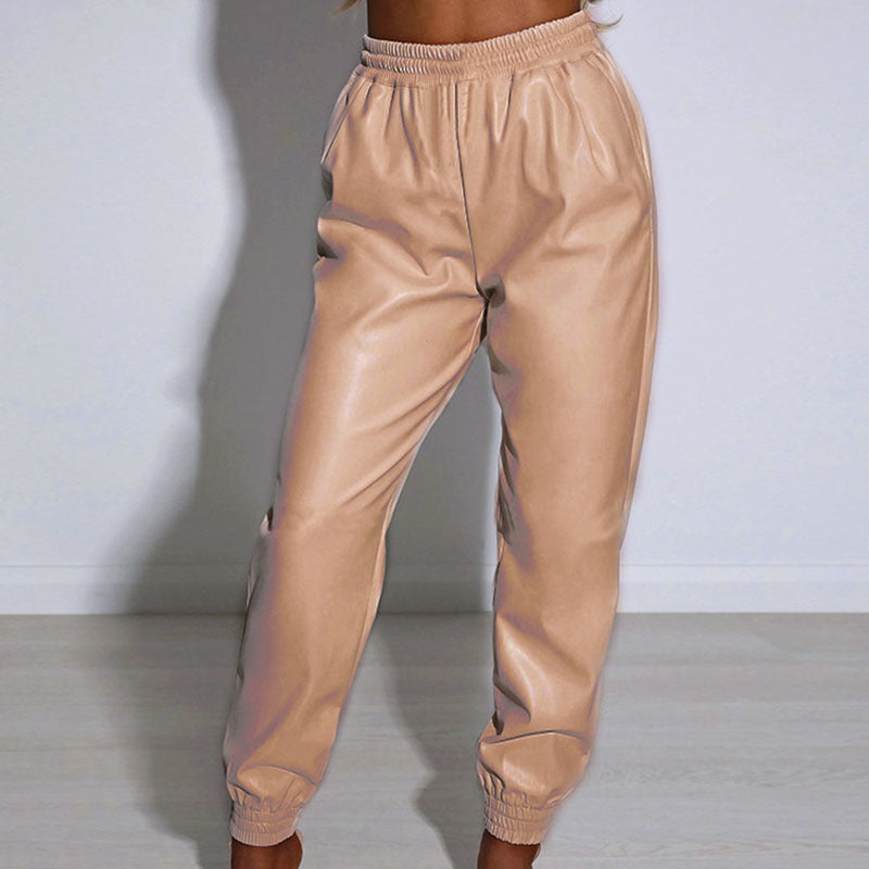 Damen bequeme Sporthose mit elastischem Bund und Bündchen Sovae