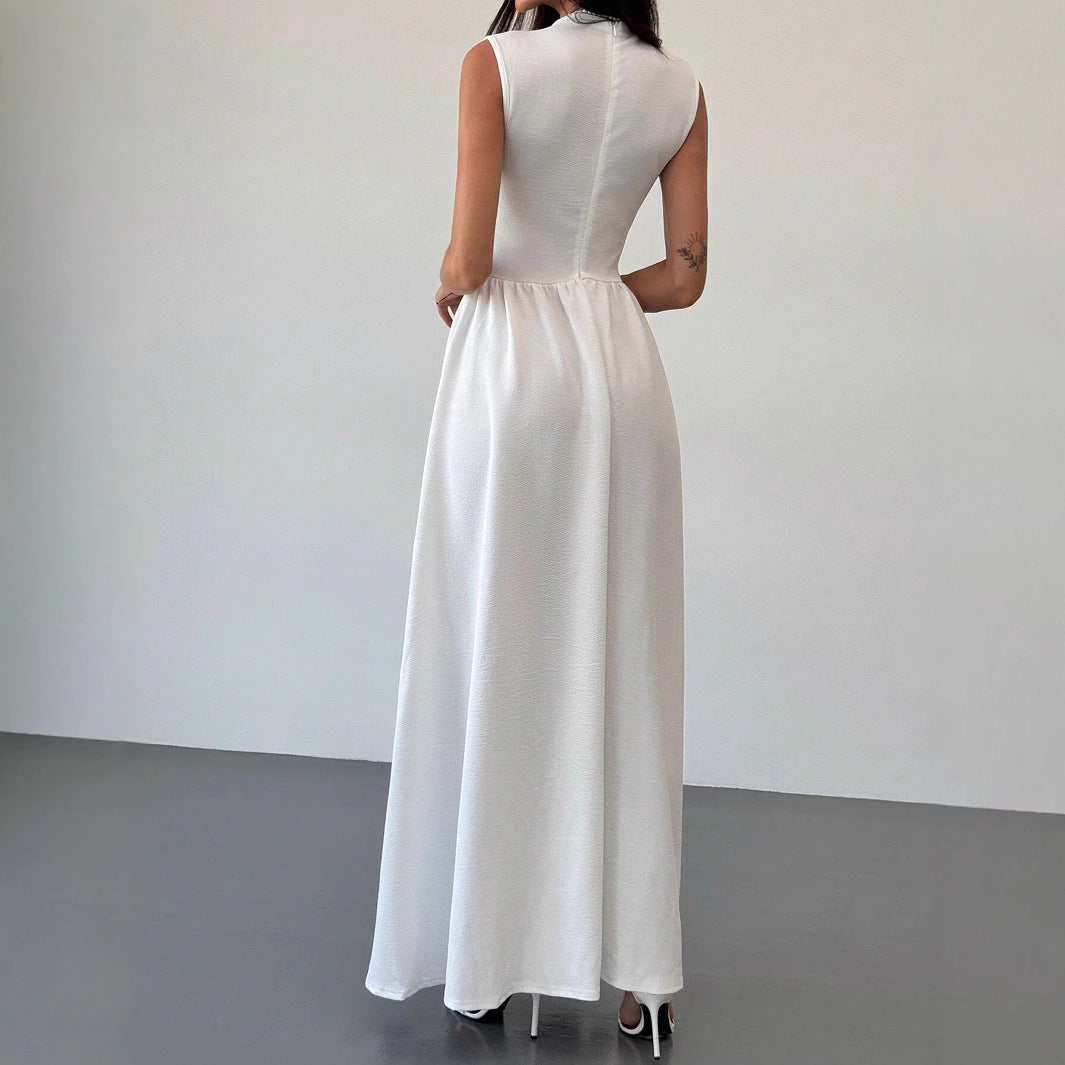 Damen Maxikleid mit hohen Seitenschlitzen Sovae