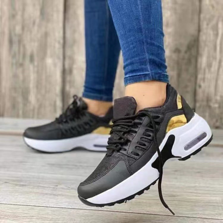 Damen Sportliche Lauf-Sneaker mit atmungsaktiver Mesh-Oberfläche und dämpfendem Sohlenprofil Sovae