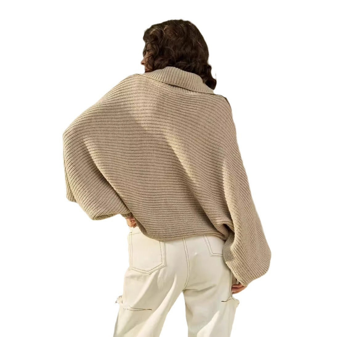 Damen Kuscheliger Oversized Pullover Sovae