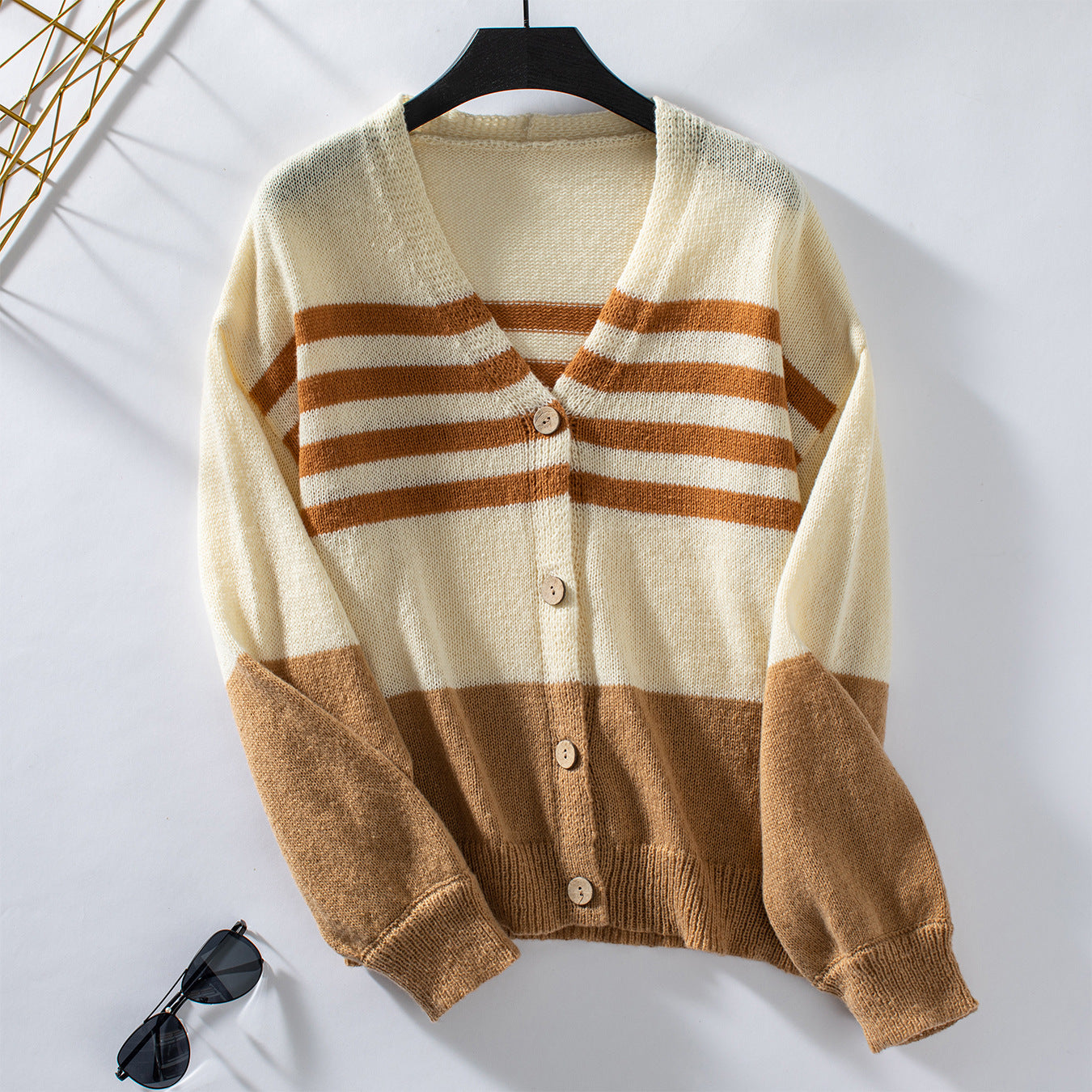 Damen Layering Strickjacke Sovae