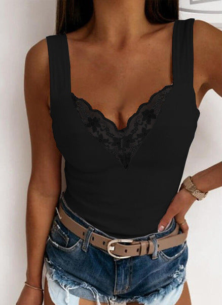 Damen Body mit Spitze Sovae