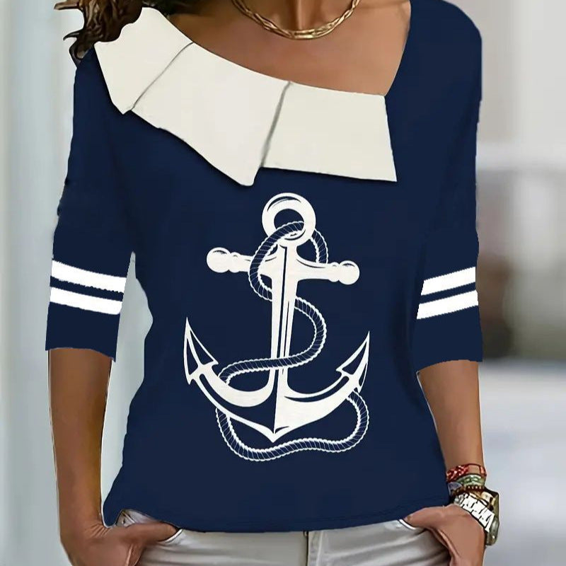 Damen Maritimer Freizeitshirt Sovae