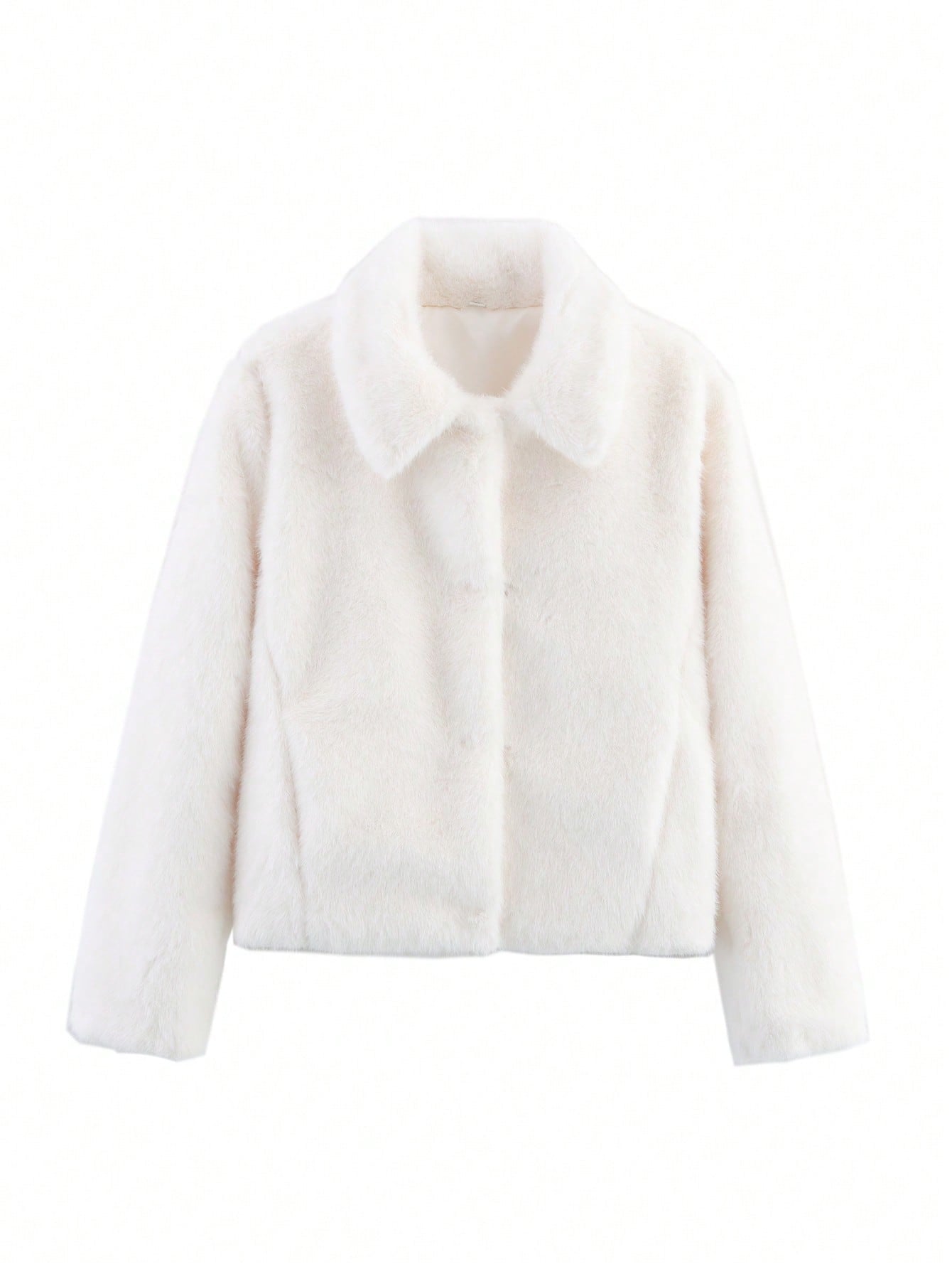 Damen gemütliche und stylische Kurzjacke aus Kunstfell Sovae