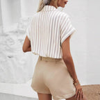 Damen figurbetontes Gingham Hemd Sovae