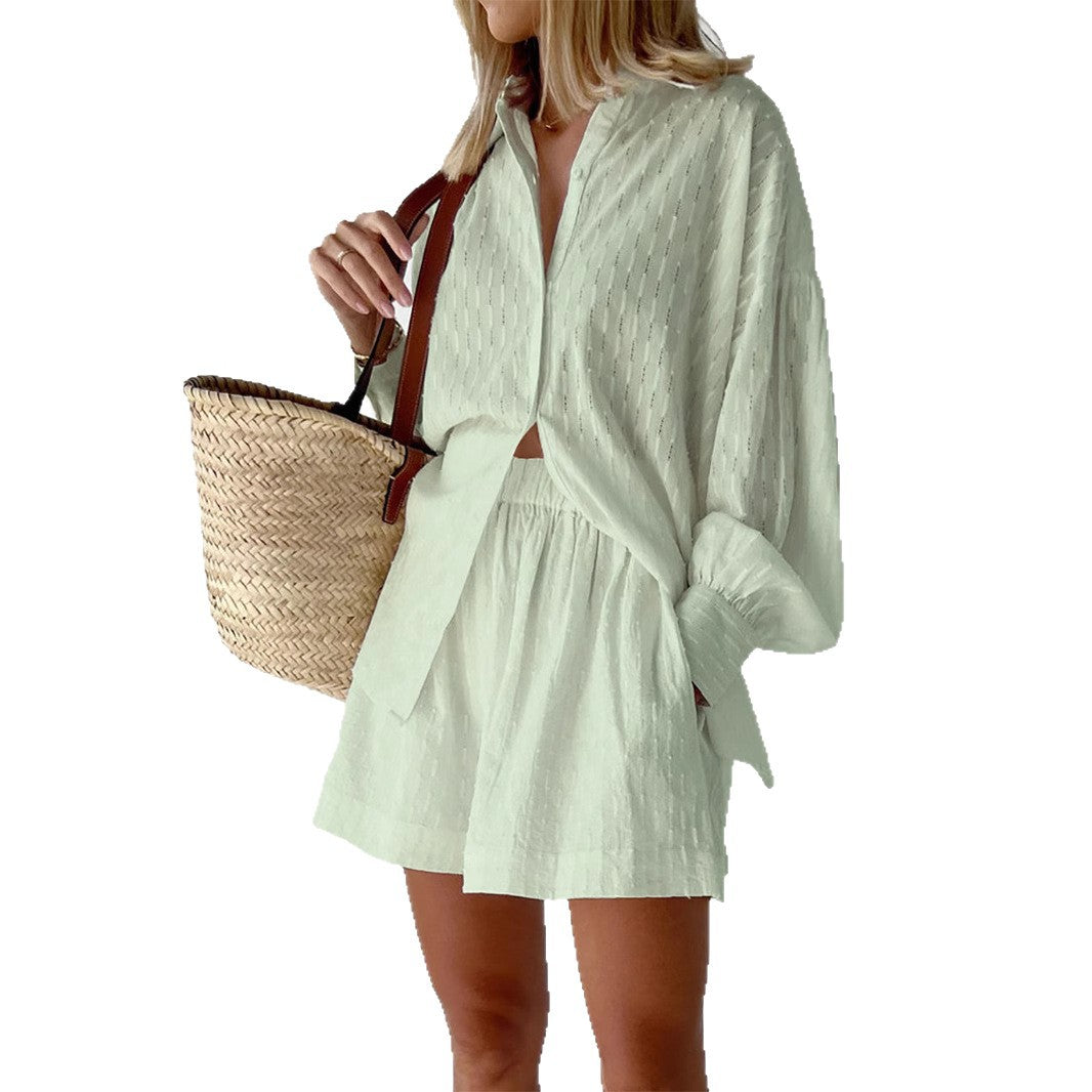 Damen lässiges Oversized Hemd mit angesagtem Schnitt Sovae