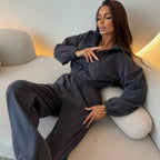 Damen Fleece-Jumpsuit mit Reißverschluss und elastischem Bund Sovae