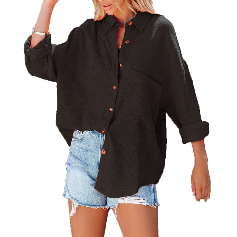 Damenlässiges Oversized-Hemd Sovae