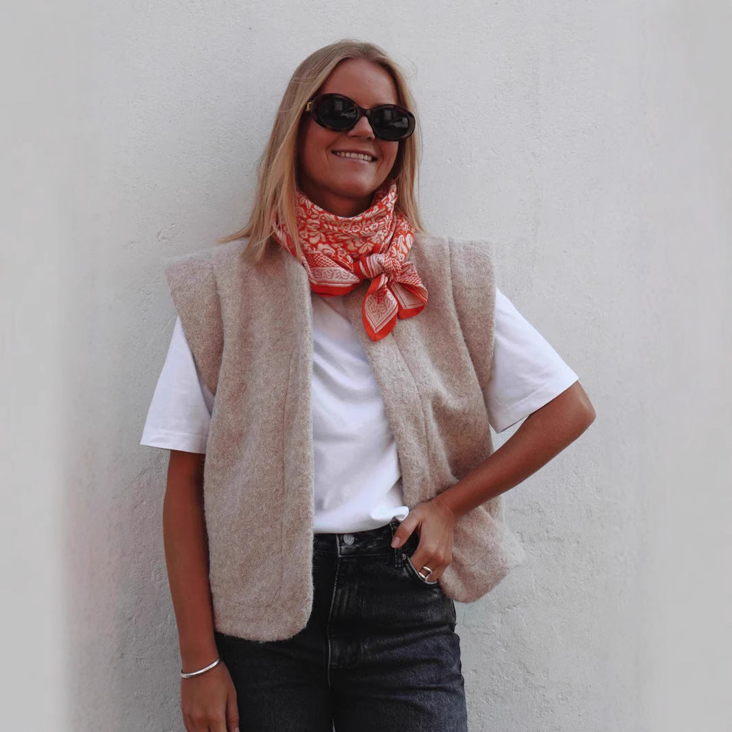 Damen elegante Strickweste Sovae