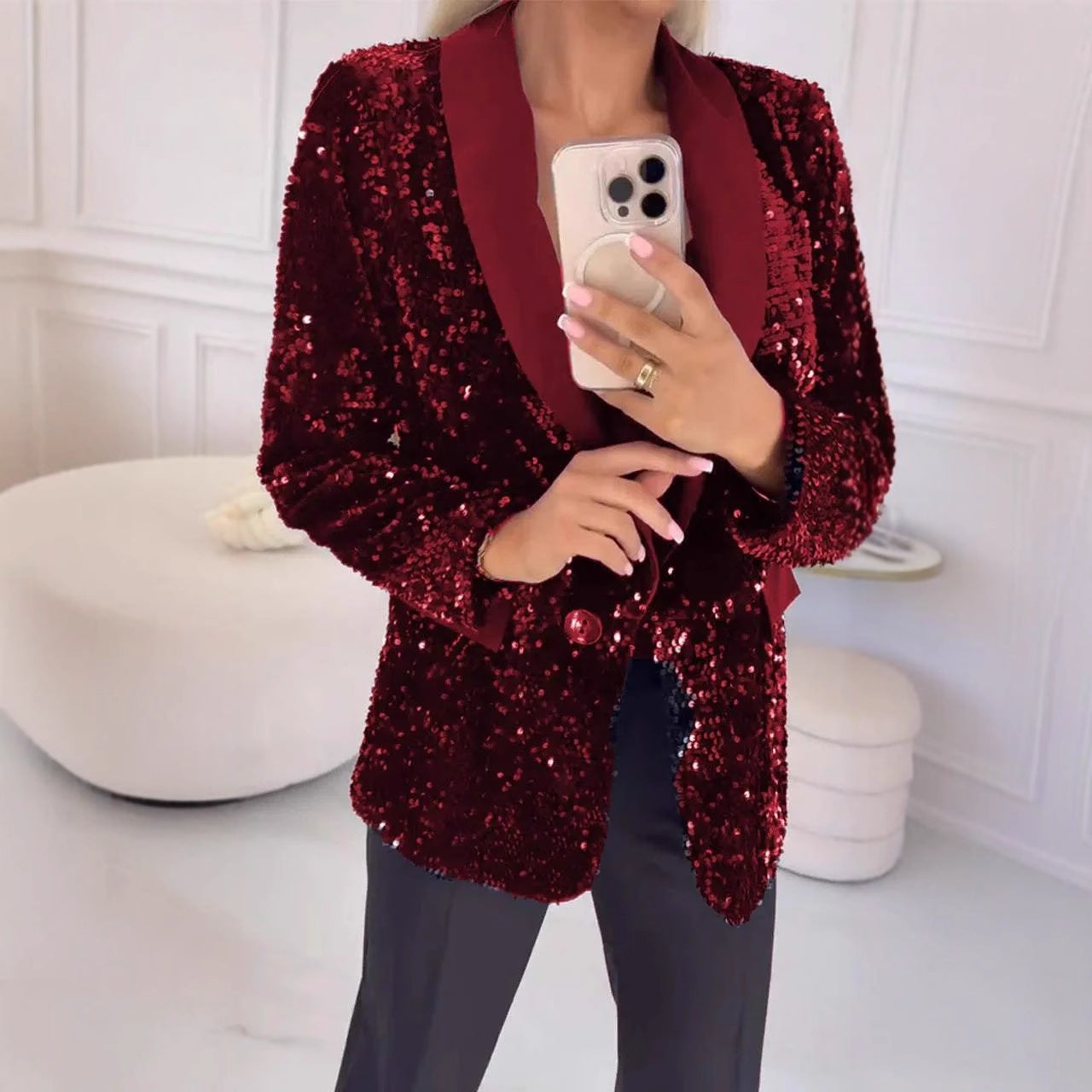 Damen Funktionsblazer mit Pailletten Sovae