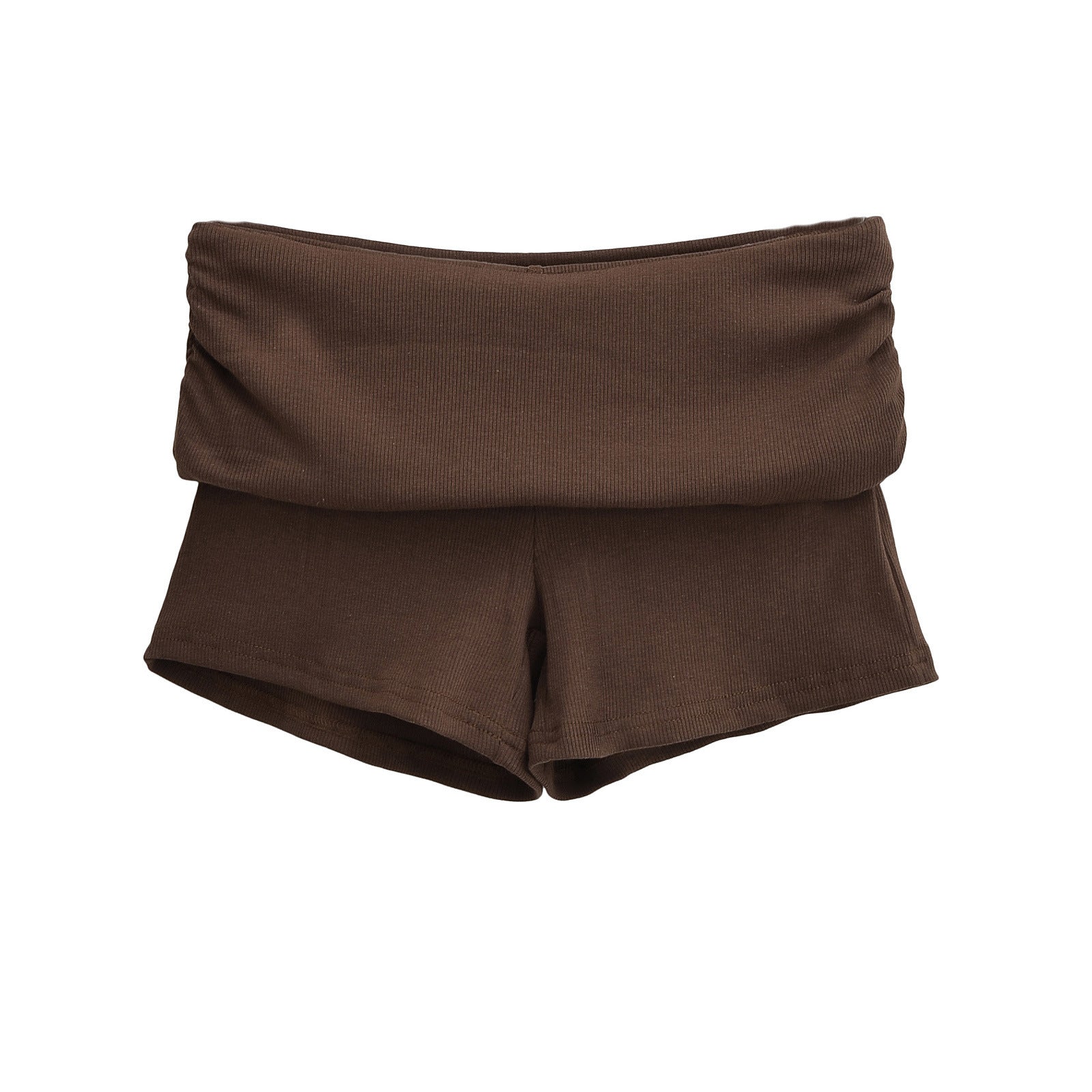 Damen Sportliche Jersey-Shorts mit breitem Bündchen Sovae