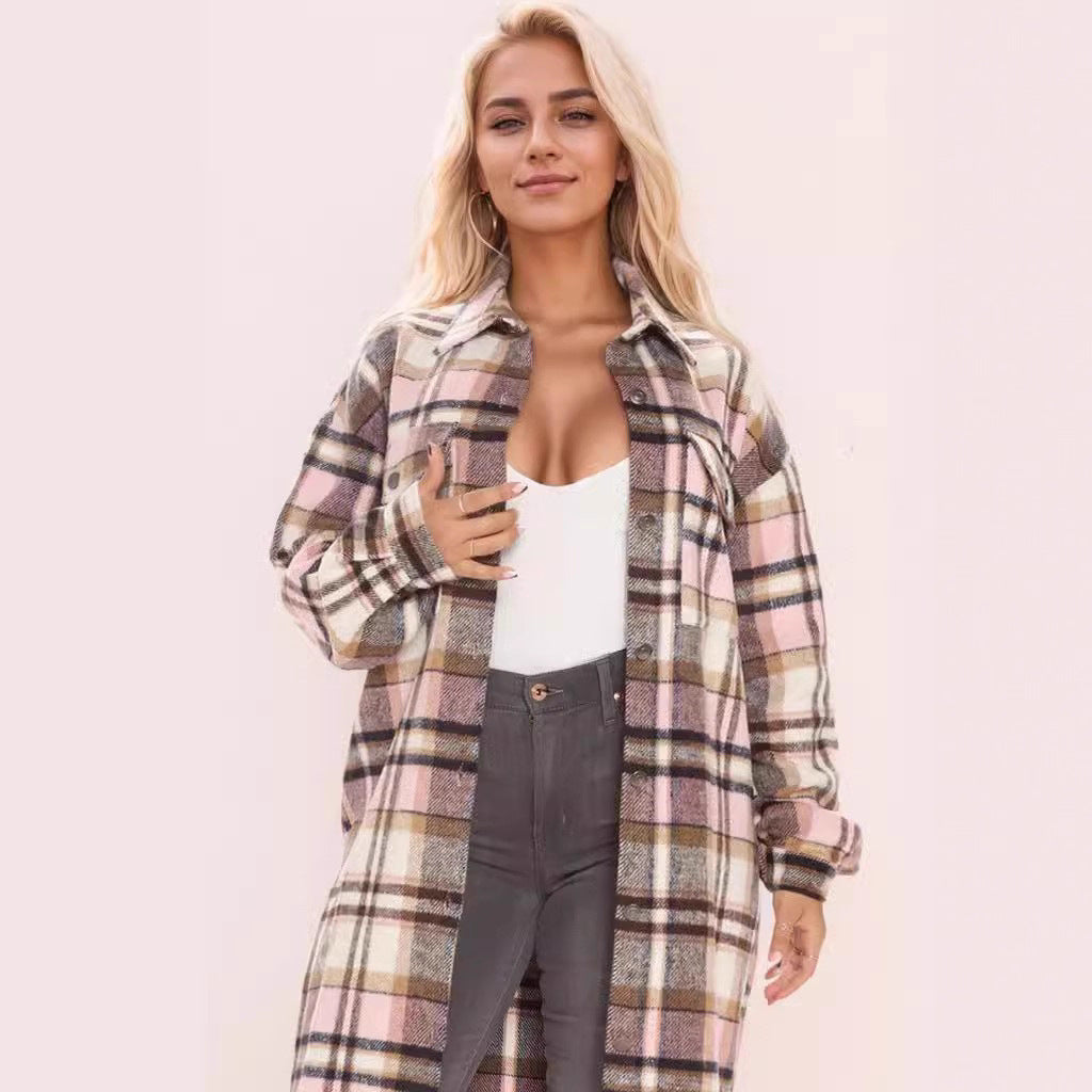 Damen Flanell Überhemd Sovae